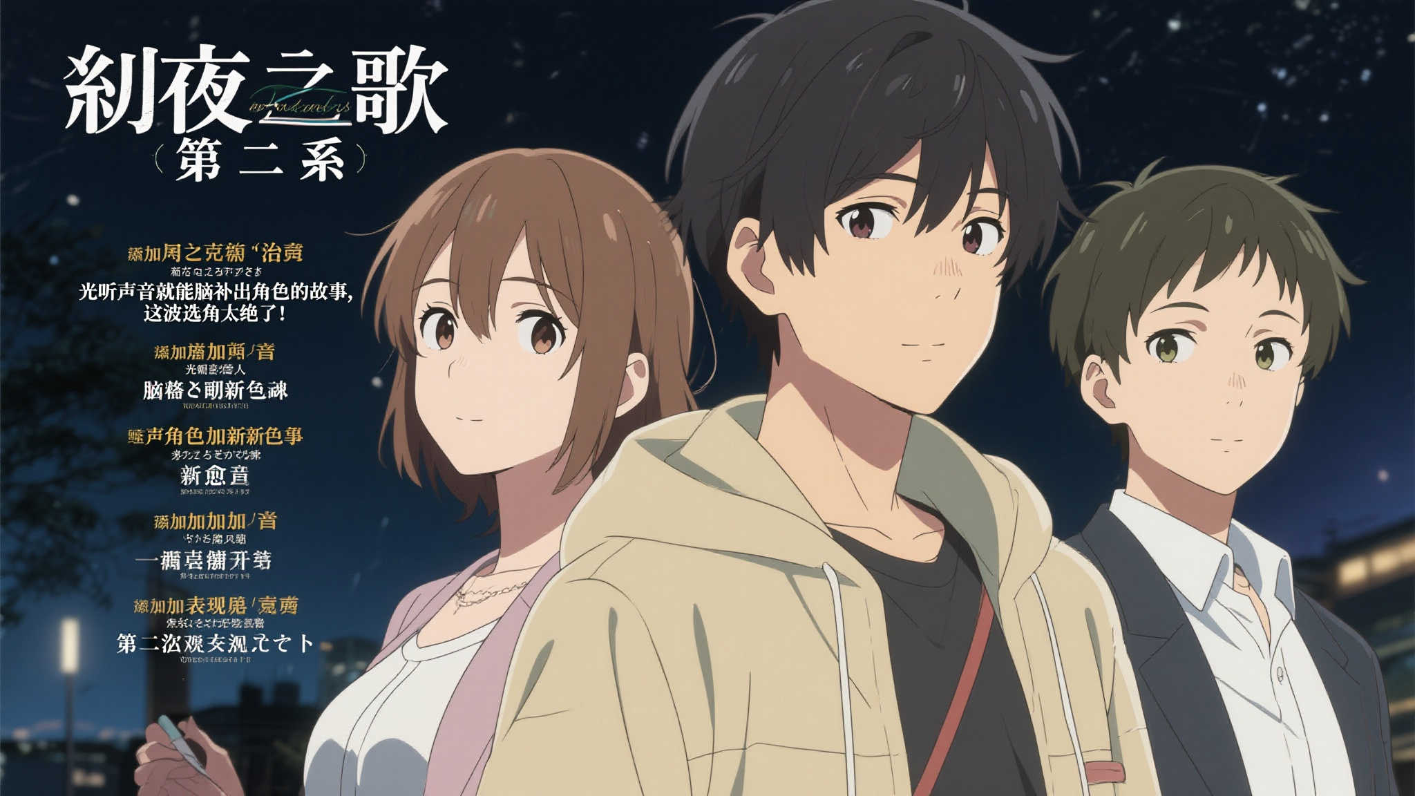 《彻夜之歌 第二季》公布“烟盒篇”全新视觉图及追加配音阵容