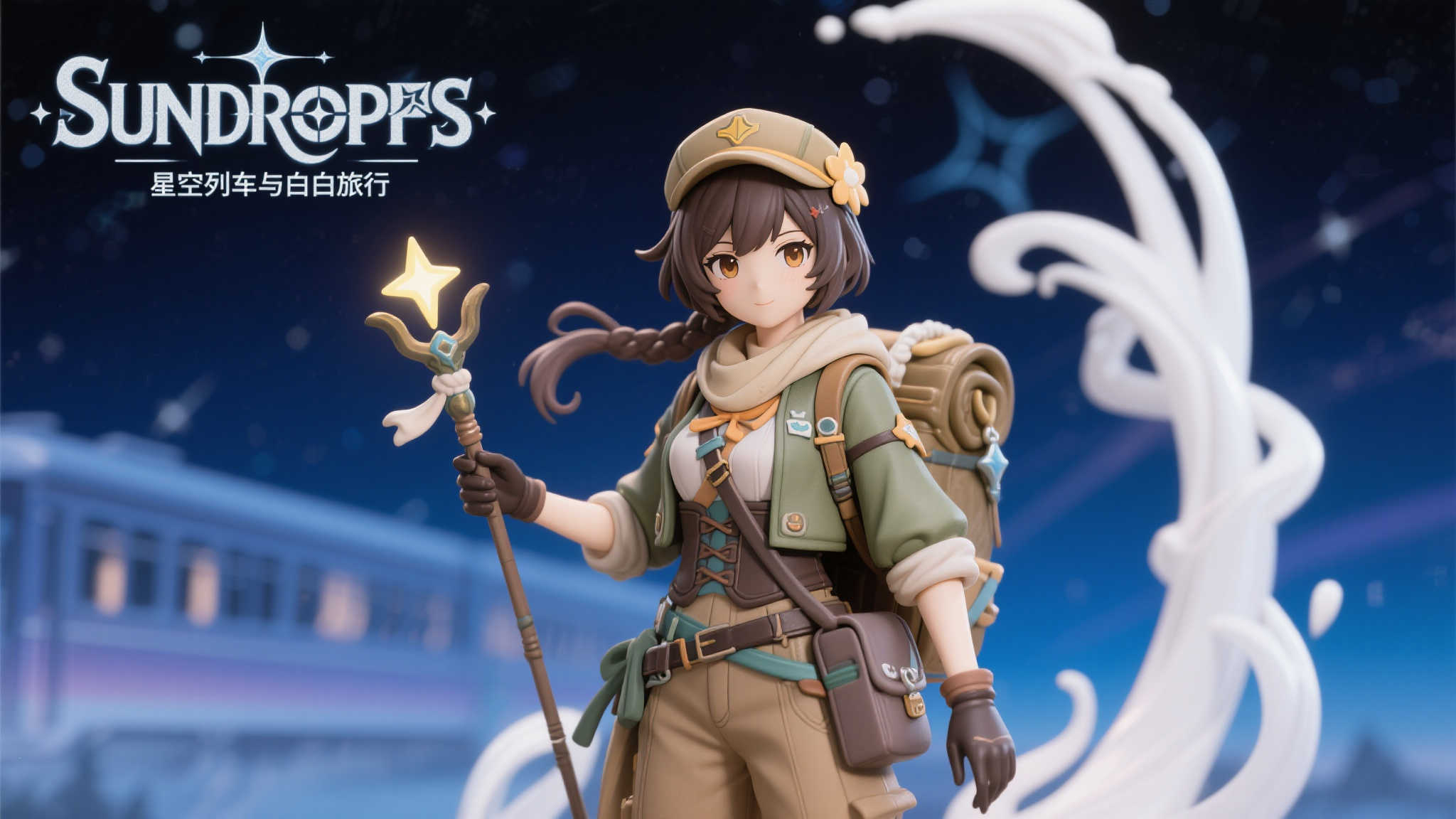 SUNDROPS发布《星空列车与白的旅行》狩叶精致手办